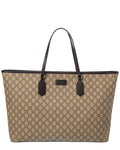 Gucci Gg Supreme Canvas & Leather Tote