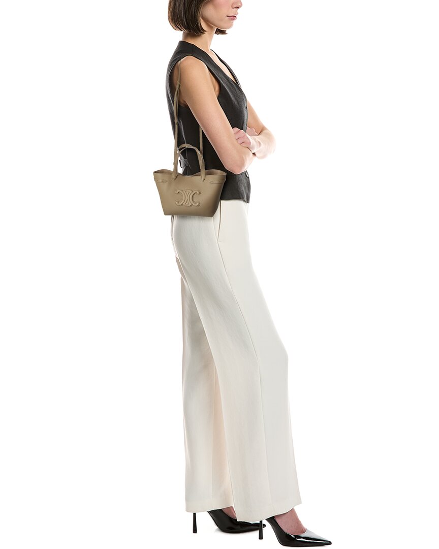 Celine Cabas Anais Mini Leather Tote