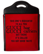 Gucci Centennial 100 Medium Canvas & Leather Tote