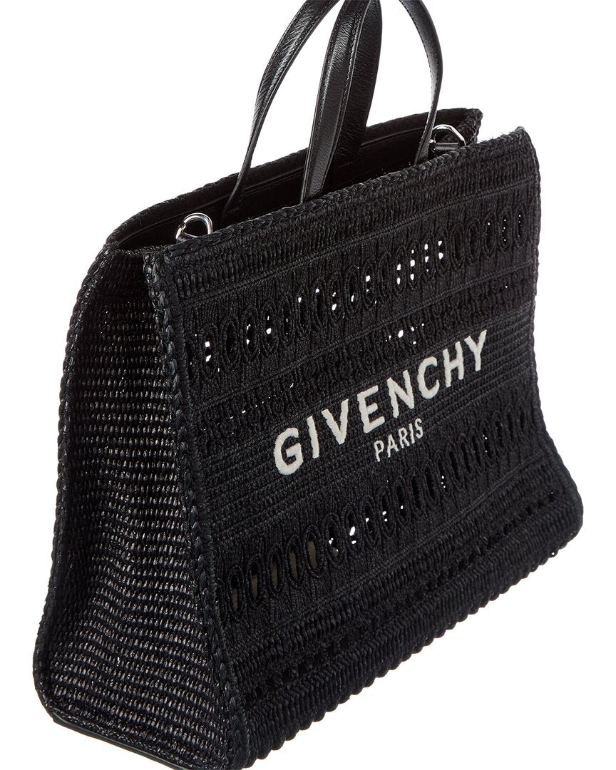 Givenchy G Medium Straw Tote
