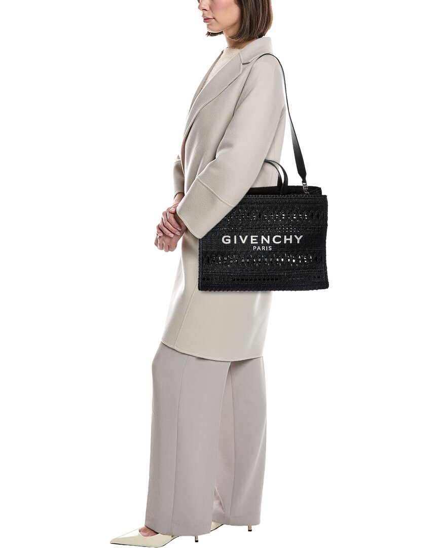 Givenchy G Medium Straw Tote