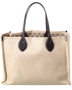 Gucci Medium Canvas & Leather Tote