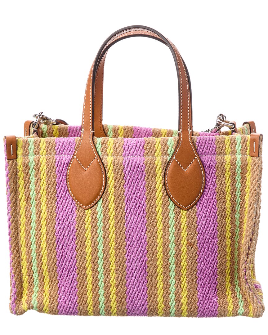 Gucci Small Jute & Leather Tote