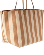 Fendi Roll Large Canvas & Leather Tote