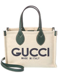 Gucci Mini Canvas & Leather Tote