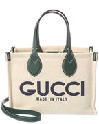 Gucci Mini Canvas & Leather Tote