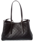 Gucci Gg Emblem Medium Leather Tote