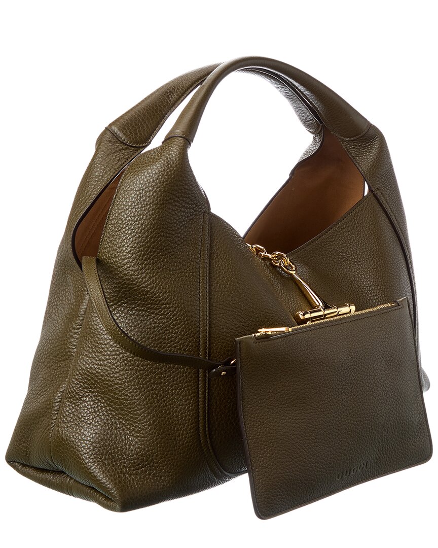 Gucci Softbit Maxi Leather Shoulder Bag
