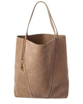 Chloé Spin Large Suede & Leather Tote