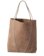 Chloé Spin Large Suede & Leather Tote