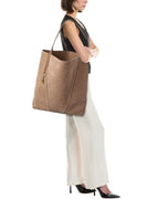 Chloé Spin Large Suede & Leather Tote