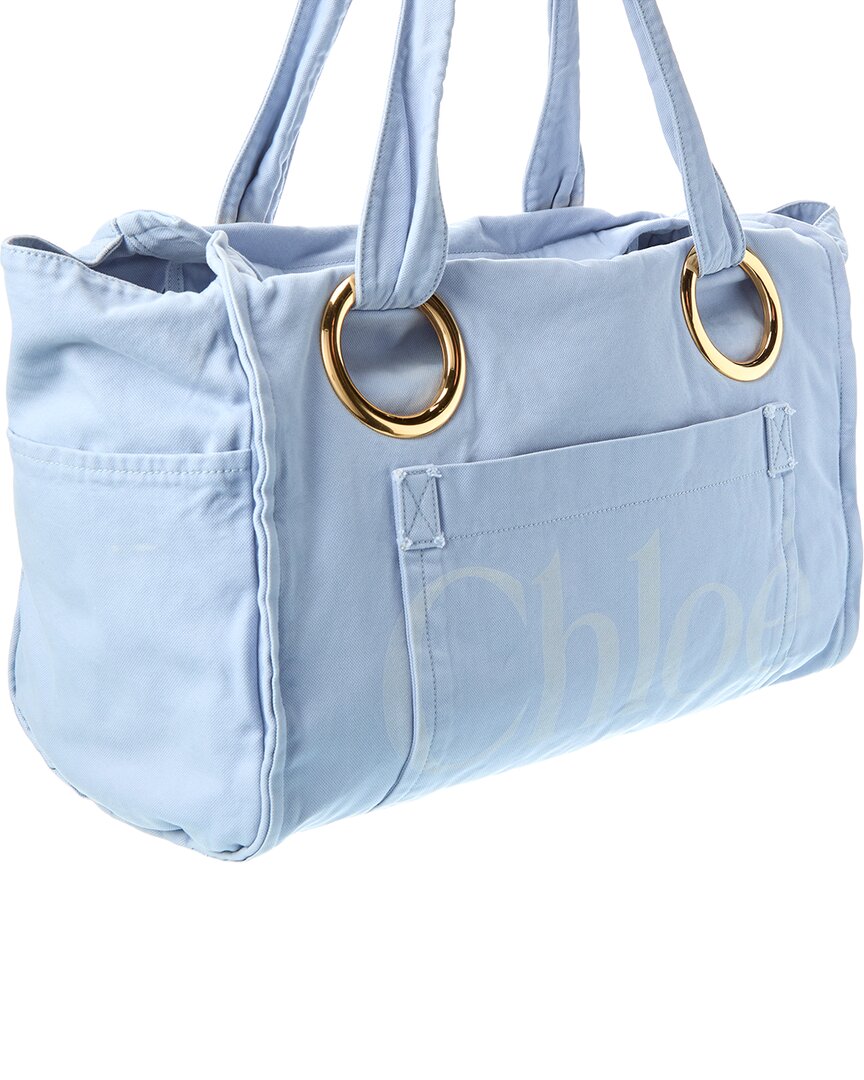 Chloé Plage Large Canvas Tote