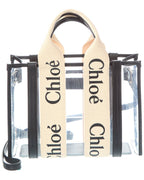 Chloé Woody Small Vinyl & Leather Tote