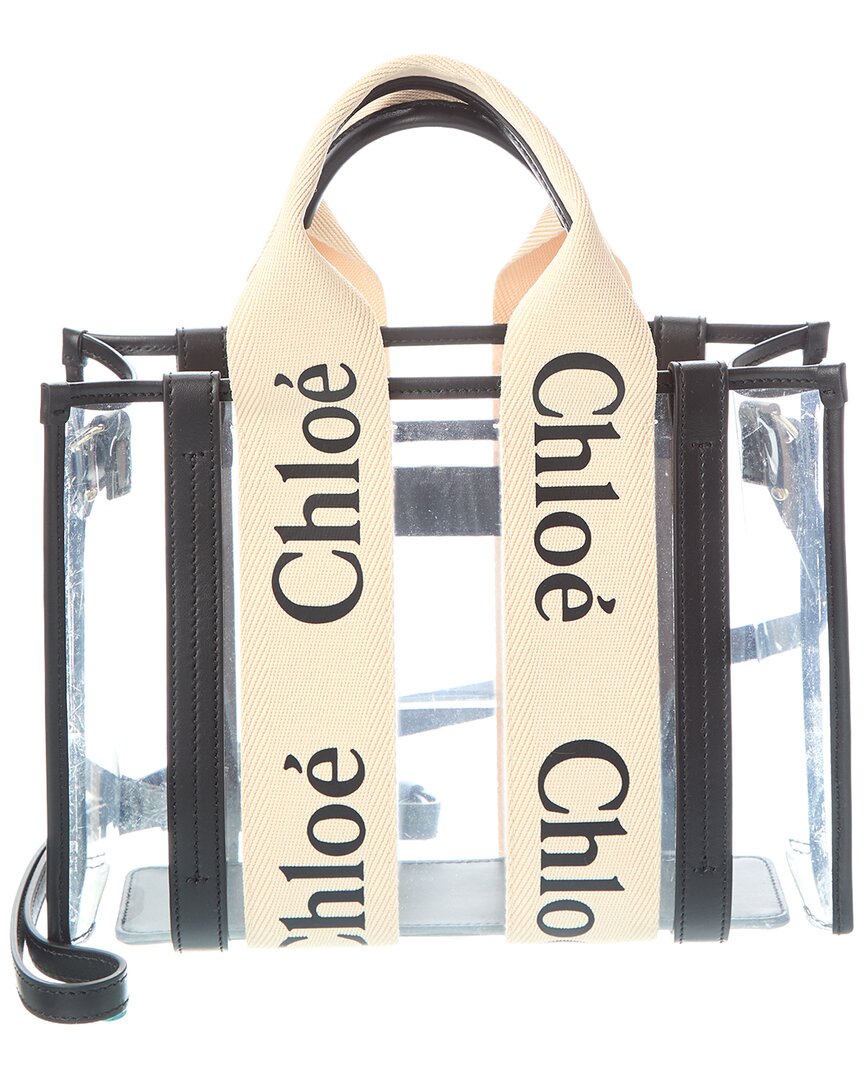 Chloé Woody Small Vinyl & Leather Tote