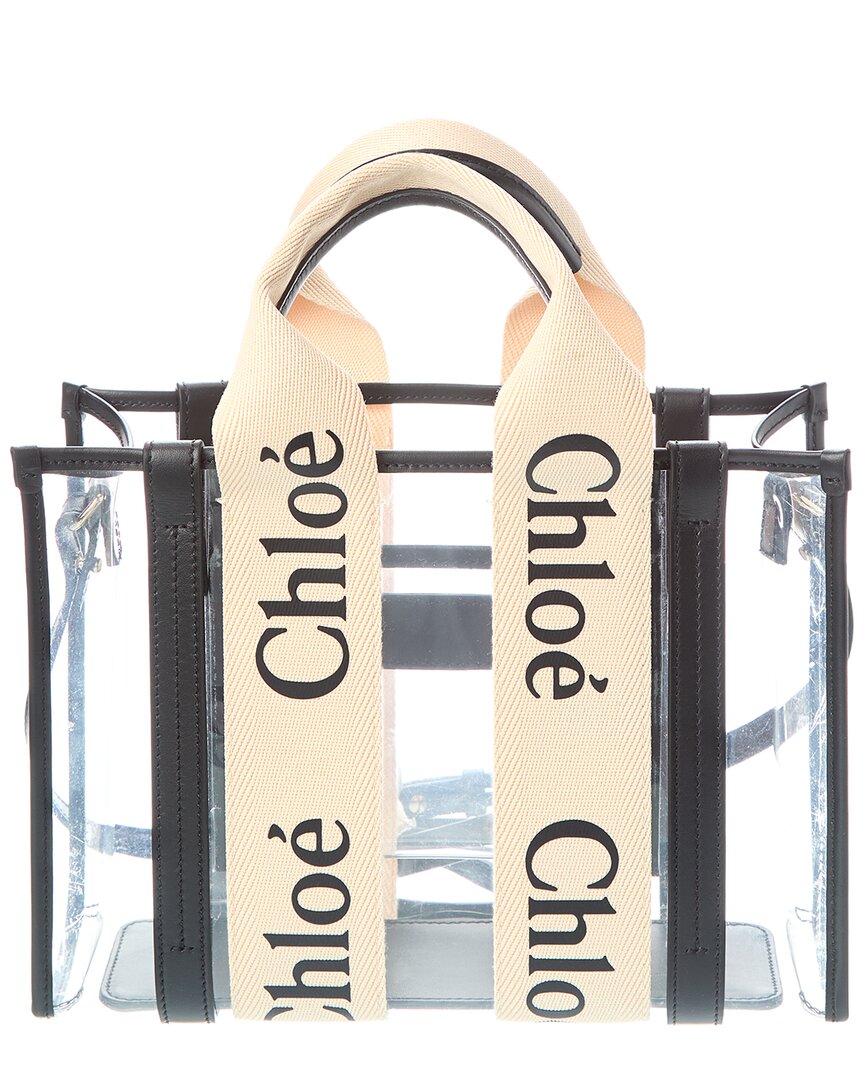 Chloé Woody Small Vinyl & Leather Tote