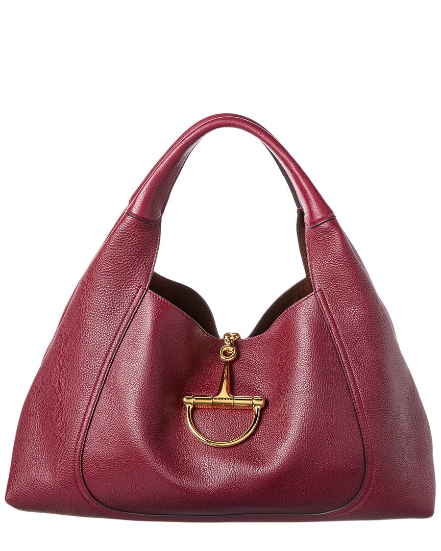 Gucci Softbit Maxi Leather Shoulder Bag