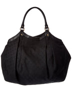 Gucci Black Gg Canvas Large Sukey Tote (Authentic Pre-Loved)