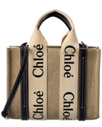 Chloé Woody Small Canvas & Leather Tote, Os, Blue