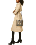 Chloé Woody Small Canvas & Leather Tote, Os, Blue