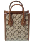Gucci Mini Gg Supreme Canvas & Leather Tote