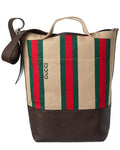 Gucci Large Canvas & Leather Tote