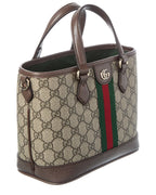 Gucci Ophidia Small Gg Supreme Canvas & Leather Tote