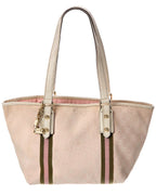Gucci Pink Monogram Coated Canvas Medium Jolicoeur Tote Pink (Authentic Pre-