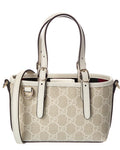 Gucci Gg Emblem Gg Supreme Canvas & Leather Mini Bag