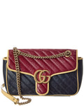 Gucci Multi Calfskin Leather Azalea Diagonal Small Torchon Gg Marmont