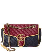 Gucci Multi Calfskin Leather Azalea Diagonal Small Torchon Gg Marmont