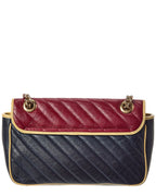 Gucci Multi Calfskin Leather Azalea Diagonal Small Torchon Gg Marmont