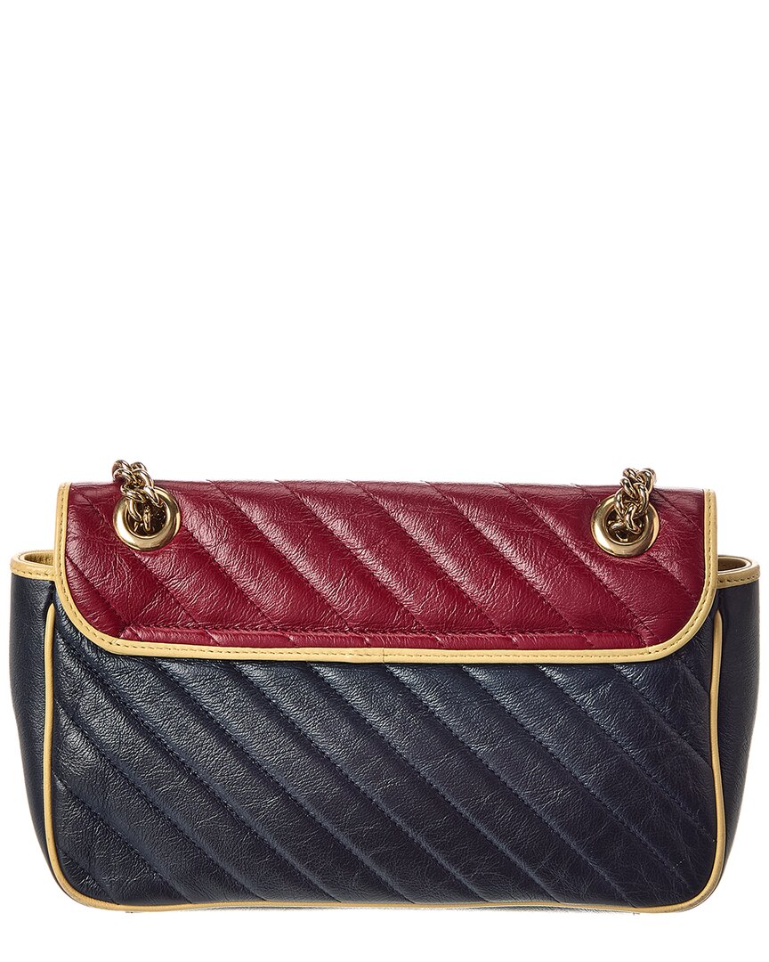 Gucci Multi Calfskin Leather Azalea Diagonal Small Torchon Gg Marmont