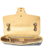 Gucci Multi Calfskin Leather Azalea Diagonal Small Torchon Gg Marmont
