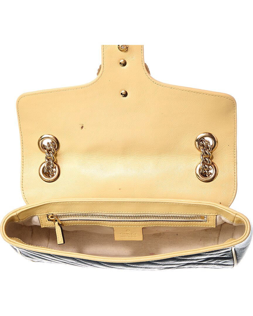 Gucci Multi Calfskin Leather Azalea Diagonal Small Torchon Gg Marmont