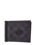 Gucci Black Gg Supreme Canvas Bifold Wallet Compact (Authentic Pre-Loved)