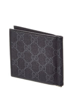 Gucci Black Gg Supreme Canvas Bifold Wallet Compact (Authentic Pre-Loved)