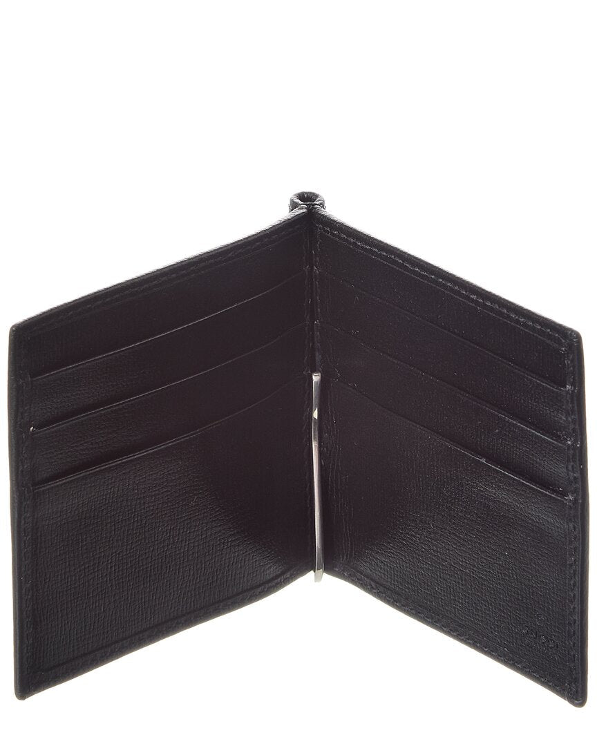 Gucci Black Gg Supreme Canvas Bifold Wallet Compact (Authentic Pre-Loved)