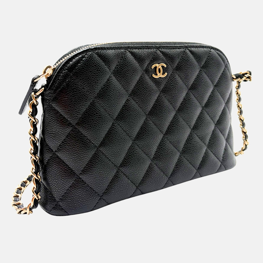 Caviar Dome Black Crossbody