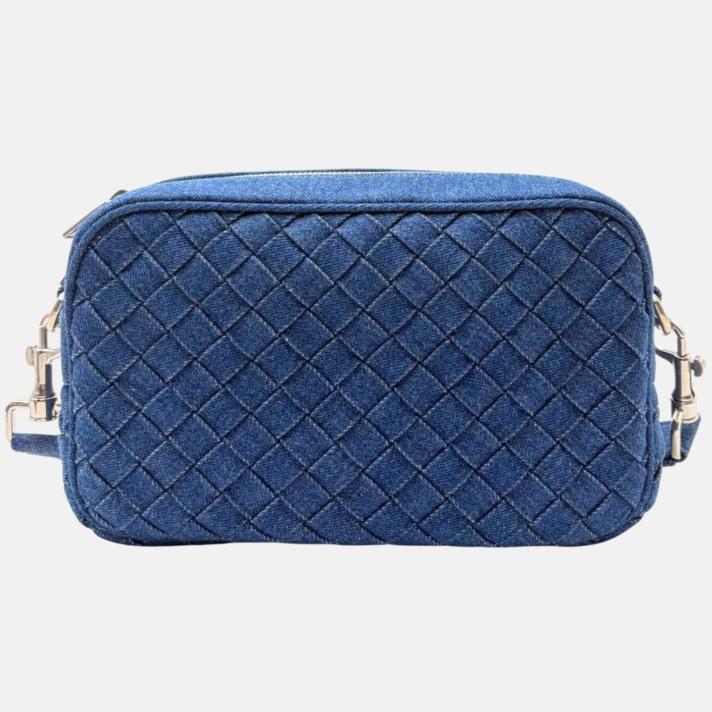 Crossbody Intrecciato Quilted Denim