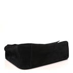 Suede Calfskin Small Souplissimo Maxi Flap Black
