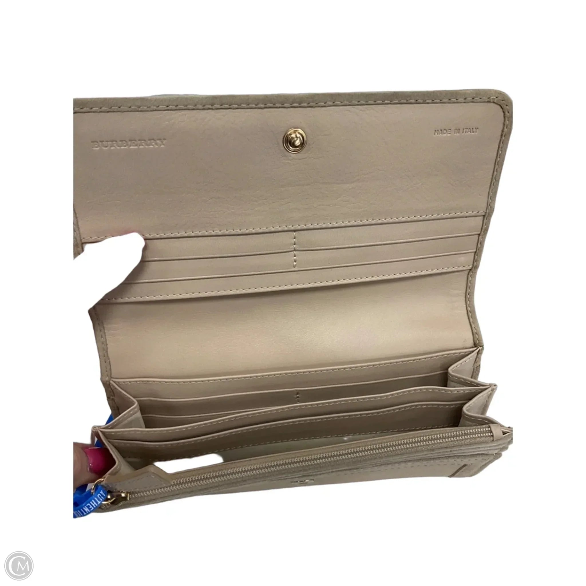 Wallet Luxury Designer By Burberry, Size: Large