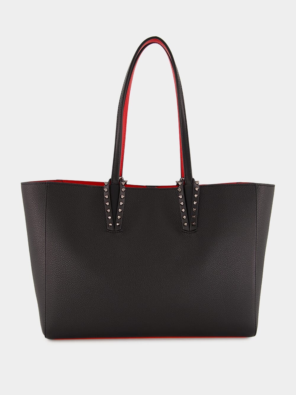 Cabata Small Black Tote Bag with Spikes