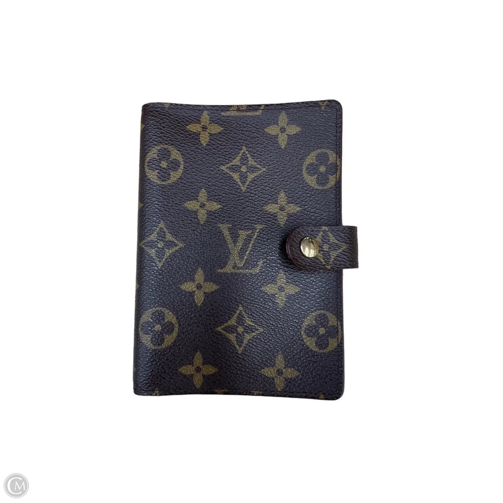Ring binder Wallet Luxury Designer By Louis Vuitton, Size: Medium