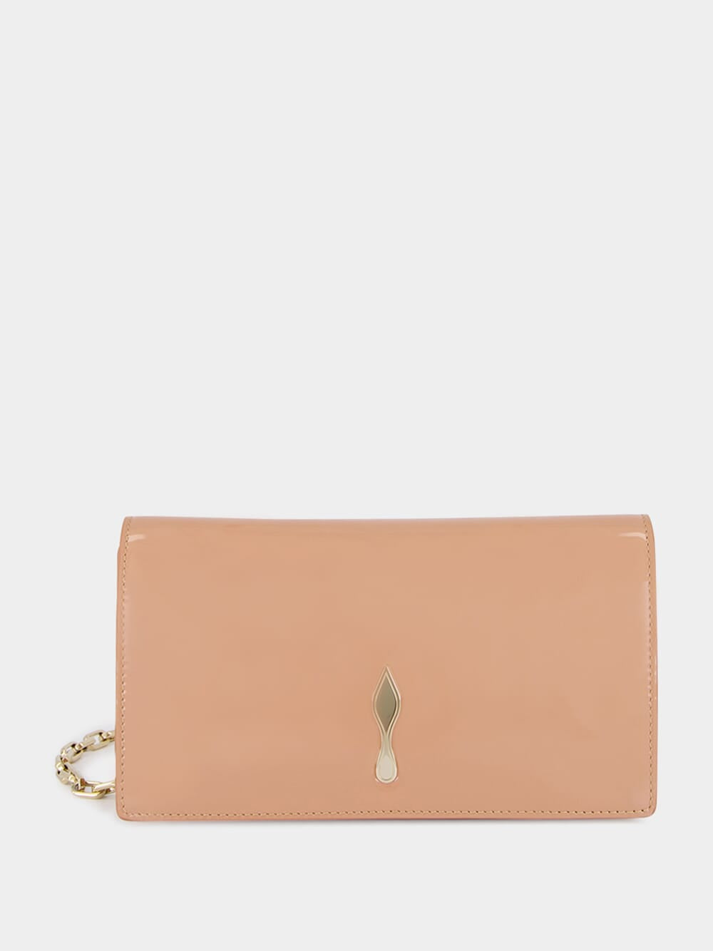 Blush Bettina Patent Leather Clutch
