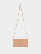 Blush Bettina Patent Leather Clutch