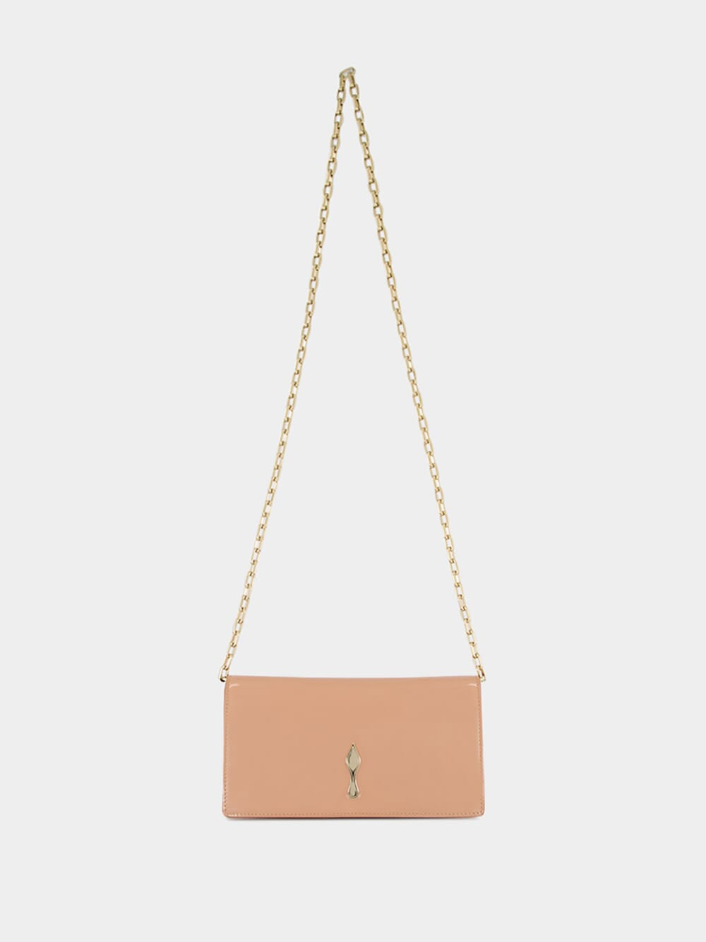 Blush Bettina Patent Leather Clutch