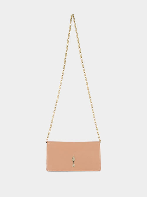 Blush Bettina Patent Leather Clutch