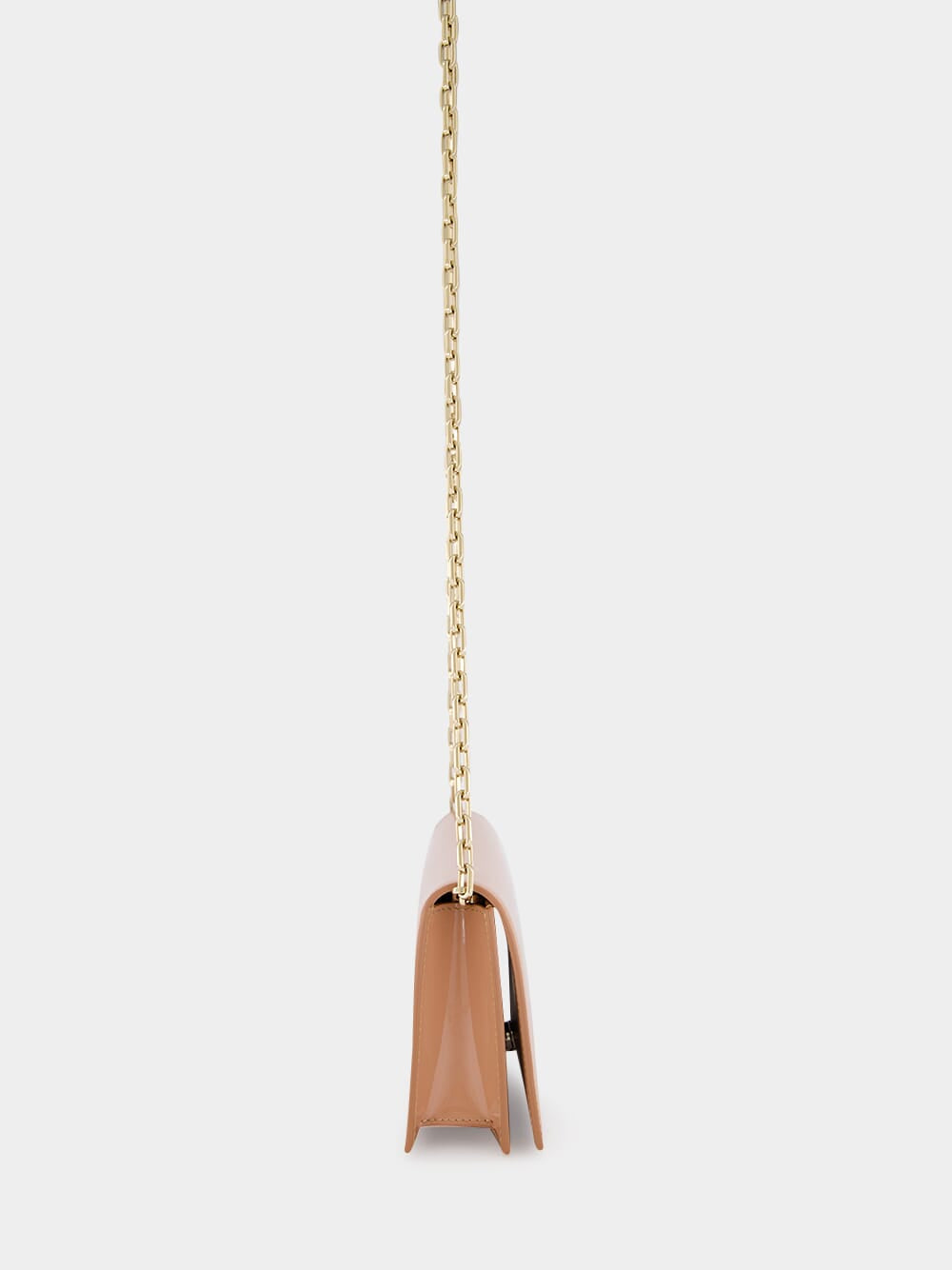 Blush Bettina Patent Leather Clutch