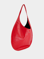 Bright Red Holy Naplack Leather Shoulder Bag