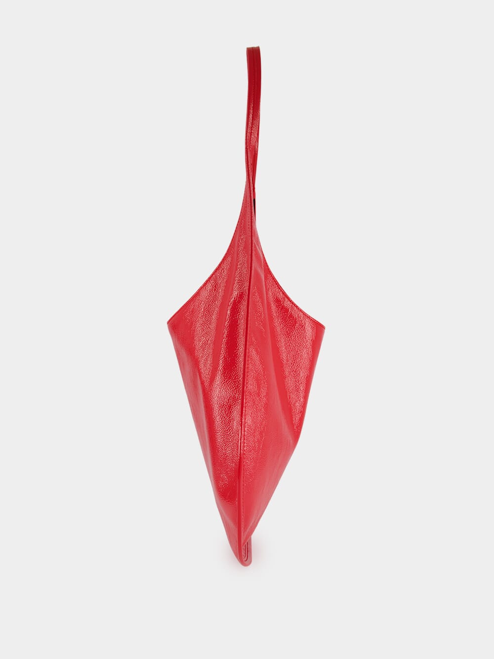 Bright Red Holy Naplack Leather Shoulder Bag